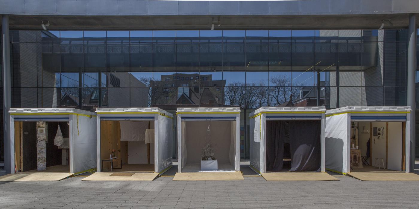 DoVA BA Thesis Exhibition, Logan Center courtyard, 2016.